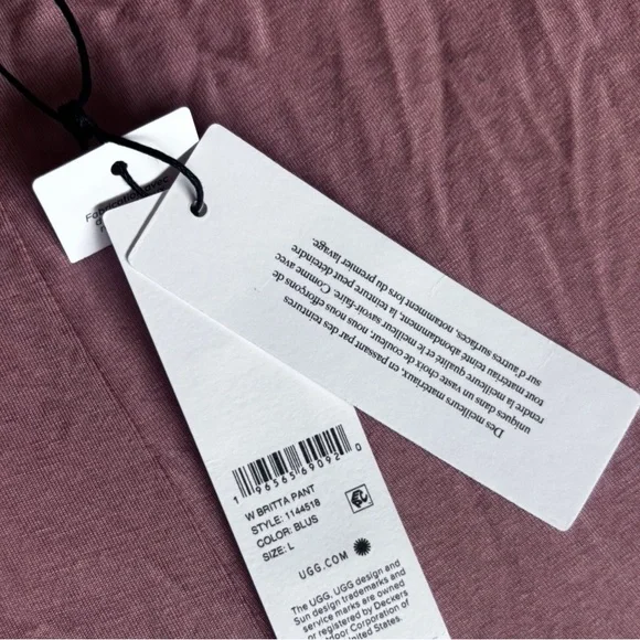 NWT UGG Women's Pink Lounge pants in Blush Pink Size: Large - Picture 5 of 5